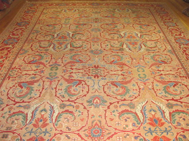25095 antique persian mahal rug 10,3 x 13,3