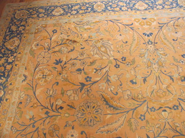 25113 Antique Indian rug 10 x 14-1
