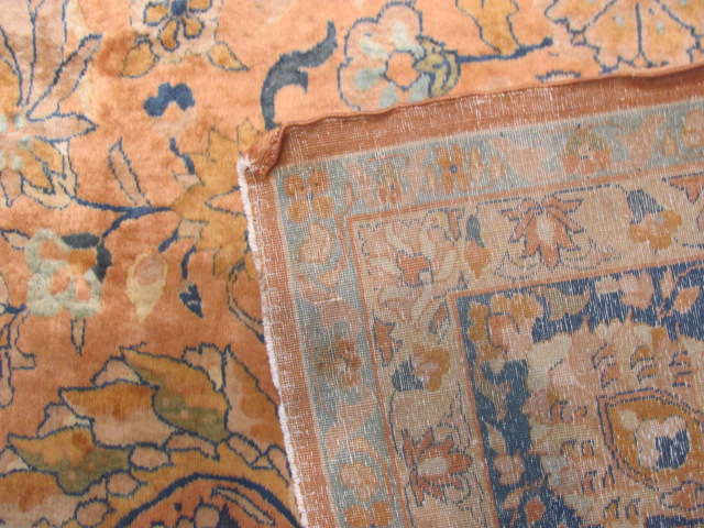 25113 Antique Indian rug 10 x 14-3