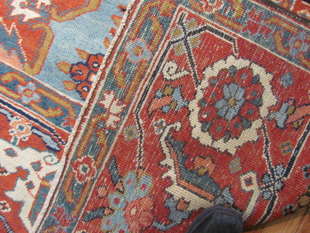 25115 antique persian serapi rug 11 x 17,6-3