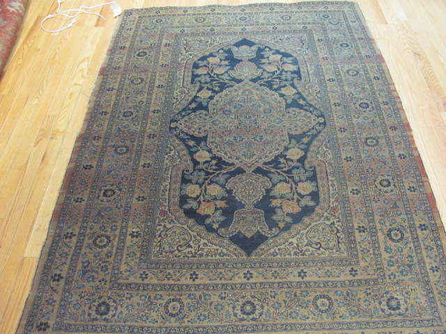 25126 Antique Persian Tabriz 4,2 x 6
